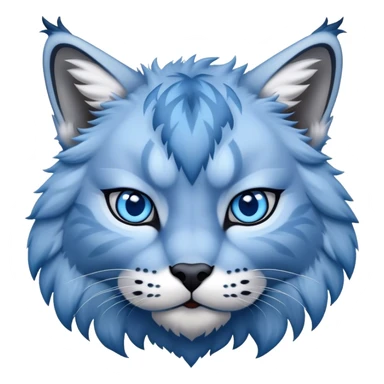 A blue lynx sticker