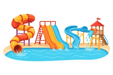 Water park sticker