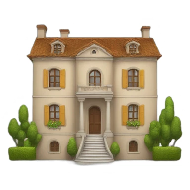 emoji de una mansion sticker
