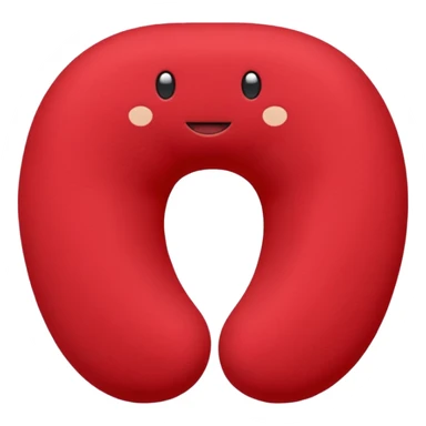 red Travel Neck Pillow sticker