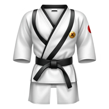 karate black belt icon sticker