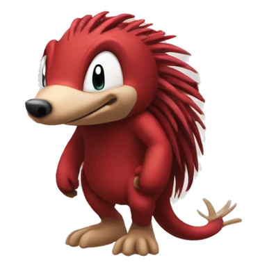 Knuckles the echidna sticker