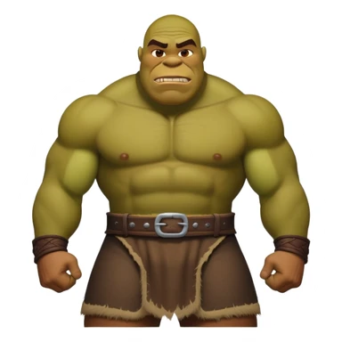 Black Shrek gigachad sticker