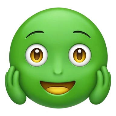 generate a 2d emoji in green to represent how many users currently online sticker