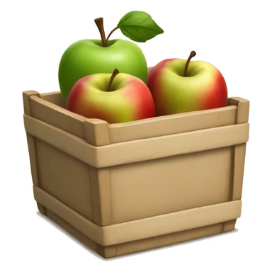 Canasta con manzanas sticker