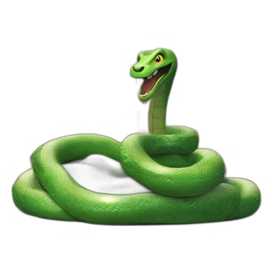Signe de cléopatre avec un serpent à la place du bras sticker