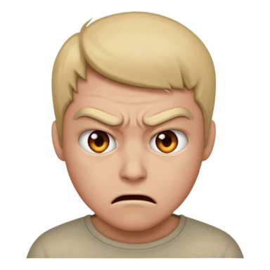  can't express expressionless ,anger just staring at  sticker