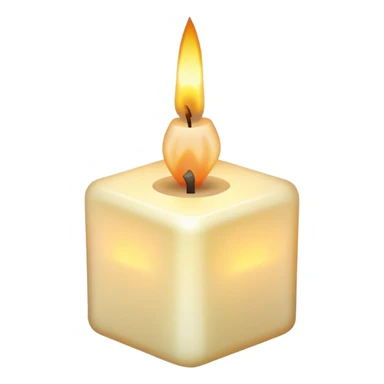 aesthetic cubic candle sticker