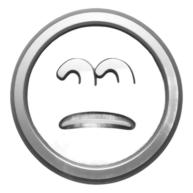 A silver coin that is engraved a number “100”, tiny, cute, simple, clay sticker