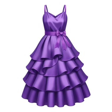 fluffy purple dress sticker