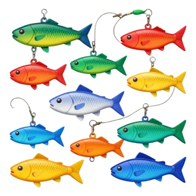 fake bait fishing sticker