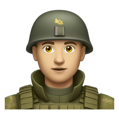 Soldier ukraine sticker