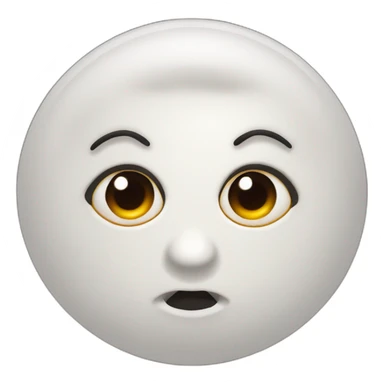 simple khinkali dish with black angry closed mouth and eyes sticker