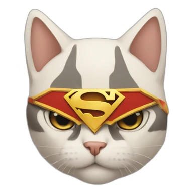Gato Superman sticker