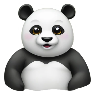 Panda in bikini sticker