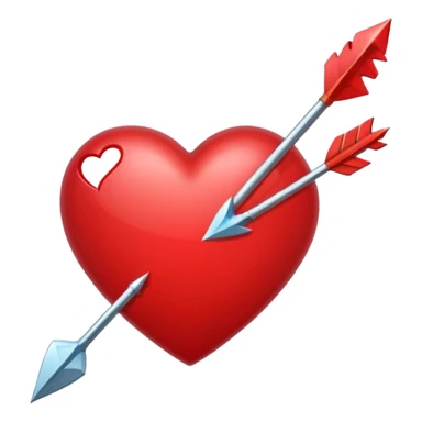 Heart with arrow sticker