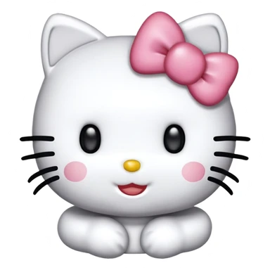 Hello kitty smiling sticker