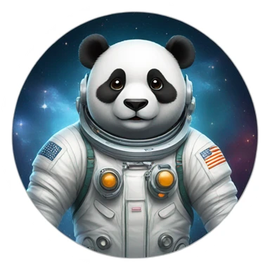 panda-dressed-as-an-astronaut sticker