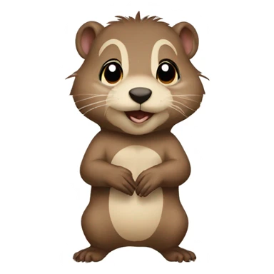 Baby Groundhog Aikidoka sticker