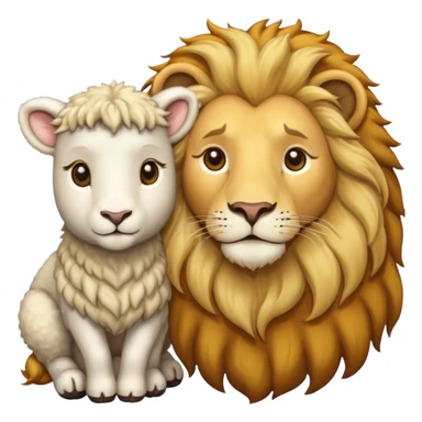 Lion and Lamb sticker