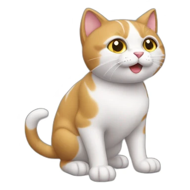 gato brincando com novelo de lã sticker