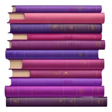 violet and pink background composed of evenly stacked books  sticker