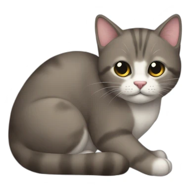 Gato pulando cerca sticker