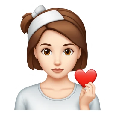 Lady with I love Liam sign sticker