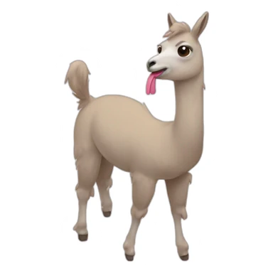 Dos llamas sosteniendo una gorda de r sticker