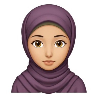 Middle eastern girl with dark brown hair sticker