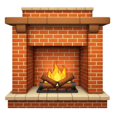 Fireplace sticker