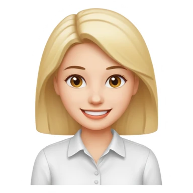 Cheif Consultant, woman, wearing white shirt sticker