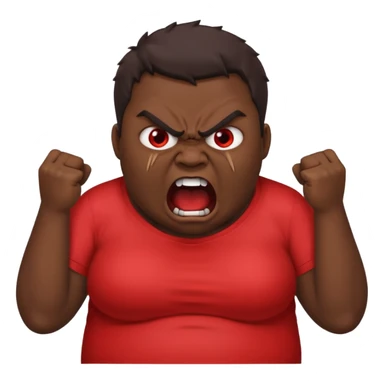 gum tsion emoji very not nice rude shouting ragebaiter fat ugly sticker