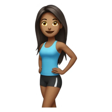 Fitnesscoach girl sticker