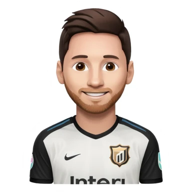 Lionel Messi in Inter Miami shirt sticker