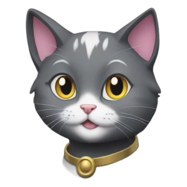 salem the cat from sailor moon sticker