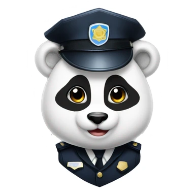 Police Officer Panda sticker