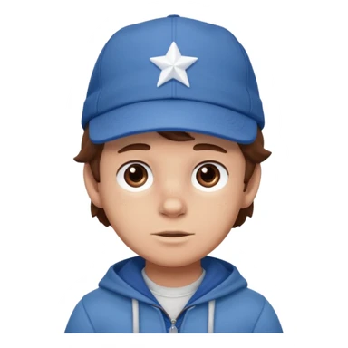 Dipper Pines from Gravity Falls, cartoon style sticker