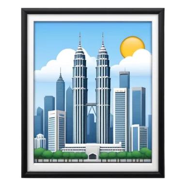 kuala lumpur twin towers sticker