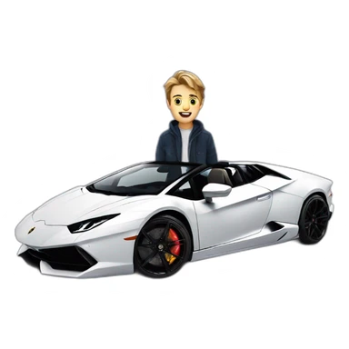 Mr beast on a lamborghini sticker