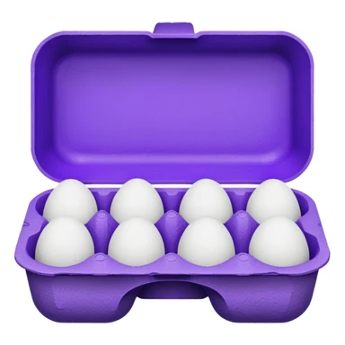 purple big egg carton sticker