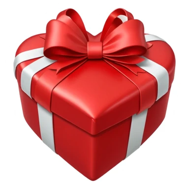 Christmas present heart sticker