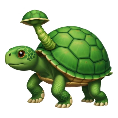 A human leg emoji combined with a turtle sticker