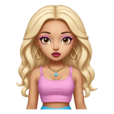 doja cat as pretty bratz baddie sticker