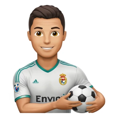 Cristiano Ronaldo football emojis sticker