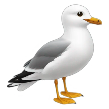 mouette qui vole sticker