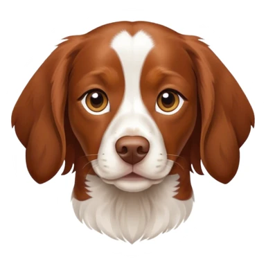 brown brittany spaniel sticker