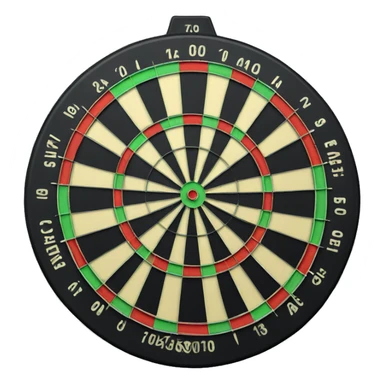 Dart board sticker