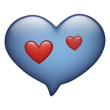 A speech bubble in the shape of a heart with “I love you too” written inside sticker