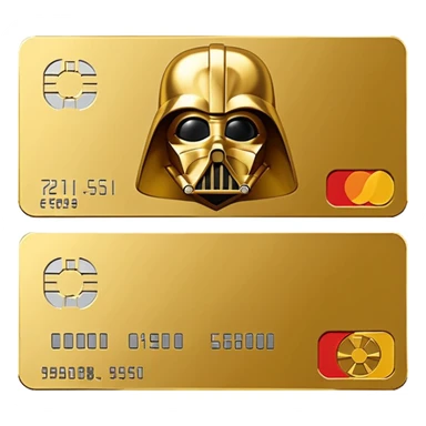 Star wars credits currency like a card sticker